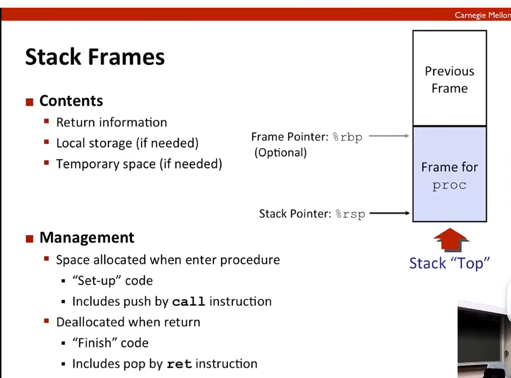 L07 Machine-Level Programming III: Procedures