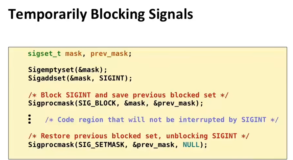 L15 Exceptional Control Flow: Signals and Nonlocal Jumps